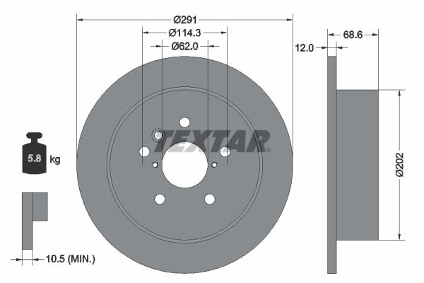 Brake Disc - 92144203 TEXTAR