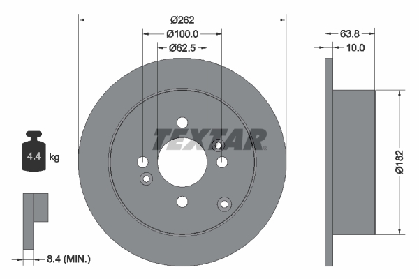 Brake Disc - 92161303 TEXTAR