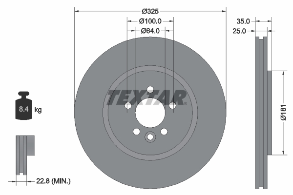 Brake Disc - 92170303 TEXTAR