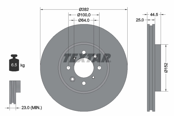 Brake Disc - 92170703 TEXTAR