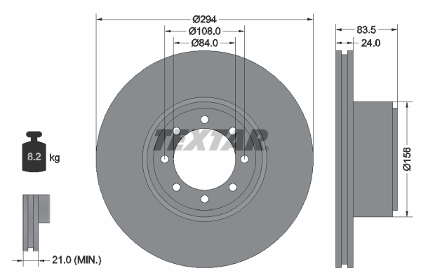Brake Disc - 93175300 TEXTAR