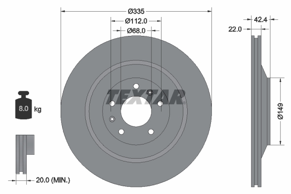 Brake Disc - 92177005 TEXTAR