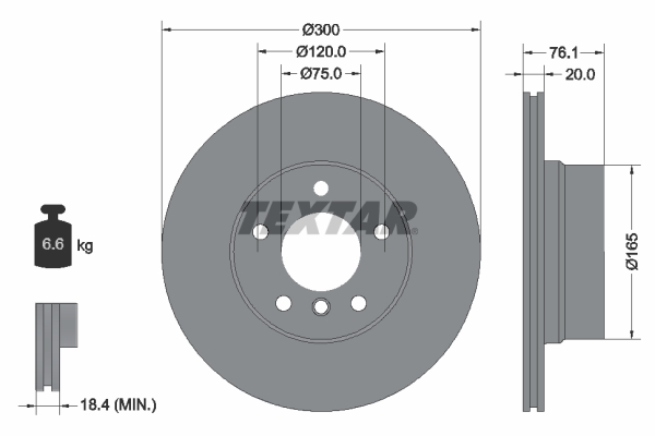 Brake Disc - 92199503 TEXTAR
