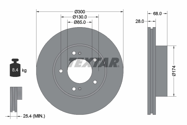 Brake Disc - 92203003 TEXTAR