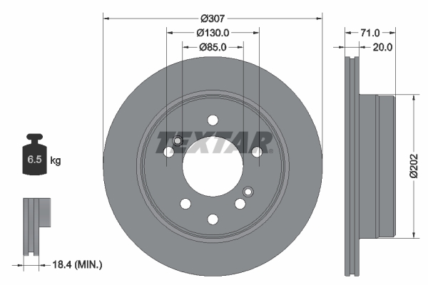 Brake Disc - 92203103 TEXTAR