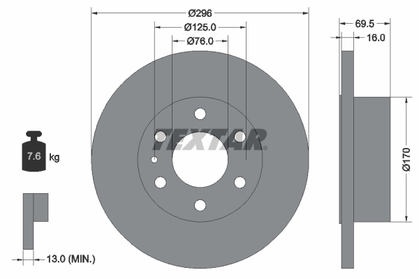 Brake Disc - 93229100 TEXTAR