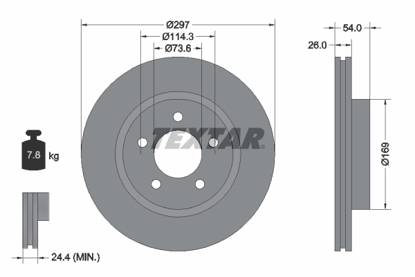 Brake Disc - 92230003 TEXTAR