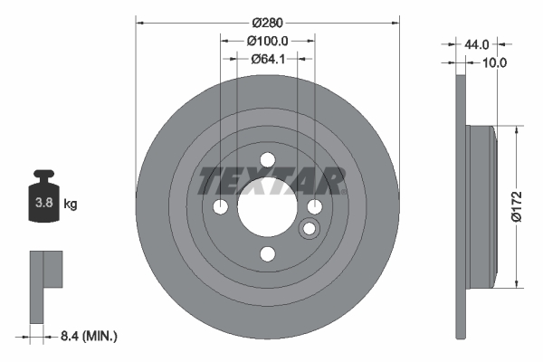 Brake Disc - 92234003 TEXTAR