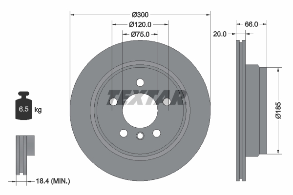 Brake Disc - 92239703 TEXTAR