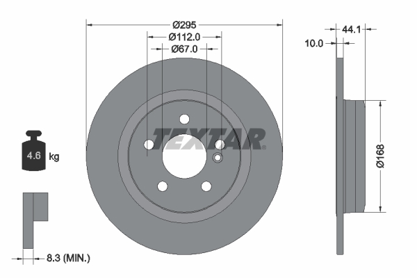 Brake Disc - 92254903 TEXTAR