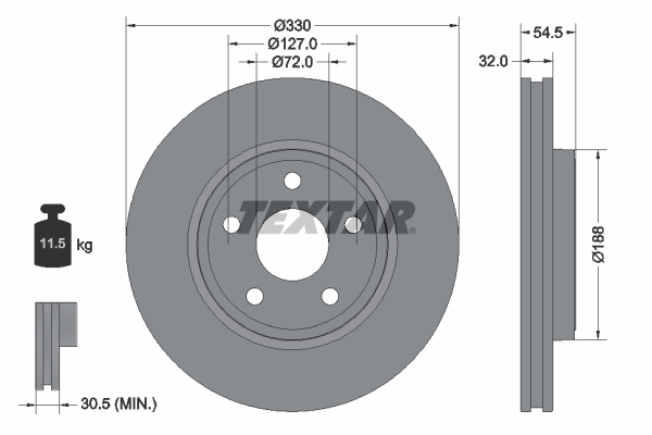 Brake Disc - 92274803 TEXTAR