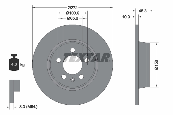 Brake Disc - 92292003 TEXTAR