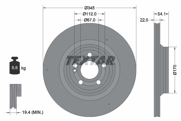 Brake Disc - 92307005 TEXTAR