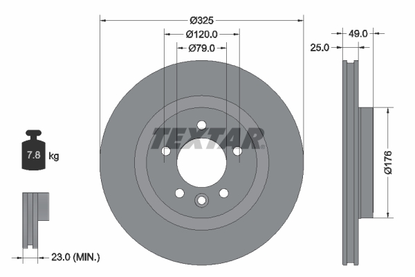 Brake Disc - 92307803 TEXTAR