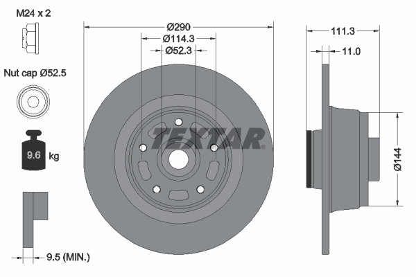 Brake Disc - 92309003 TEXTAR