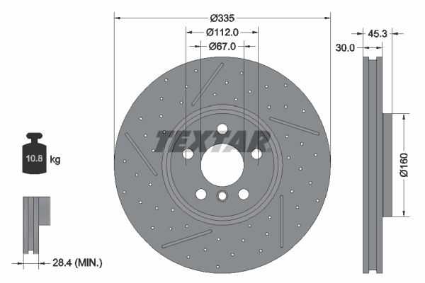 Brake Disc - 92317105 TEXTAR