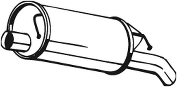 Silenziatore posteriore - 105-137 BOSAL