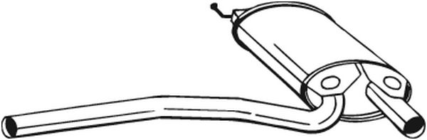 Silenziatore centrale - 105-165 BOSAL