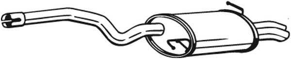 End Silencer - 105-221 BOSAL