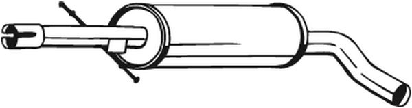 Middle Silencer - 105-497 BOSAL