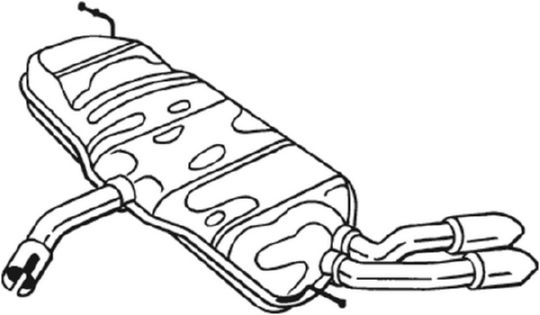 End Silencer - 233-707 BOSAL