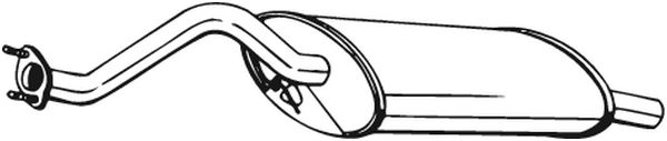 Silenziatore posteriore - 115-505 BOSAL