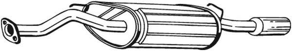 Silenziatore posteriore - 115-329 BOSAL