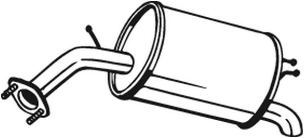 End Silencer - 128-007 BOSAL