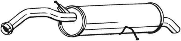 galinis duslintuvas - 135-093 BOSAL
