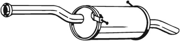 Silenziatore posteriore - 135-101 BOSAL
