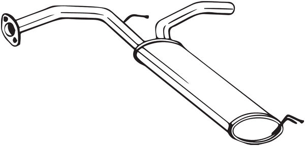 Silenziatore posteriore - 135-133 BOSAL