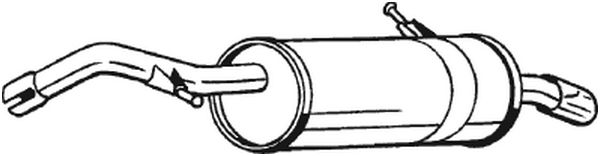 Silenziatore posteriore - 135-713 BOSAL