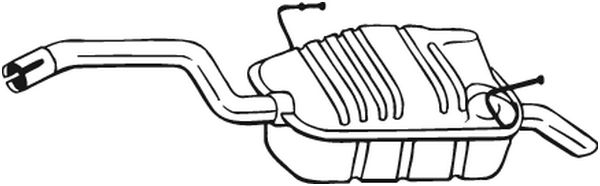 Silenziatore posteriore - 190-905 BOSAL