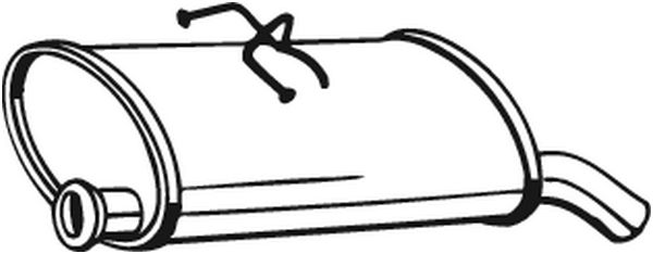 End Silencer - 135-707 BOSAL