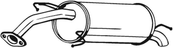 Silenziatore posteriore - 141-219 BOSAL