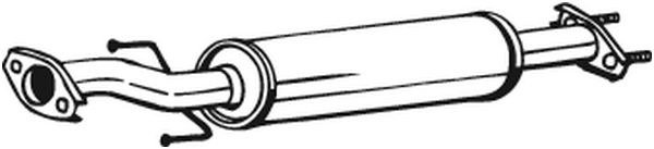 Middle Silencer - 141-385 BOSAL