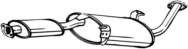 Middle Silencer - 154-553 BOSAL