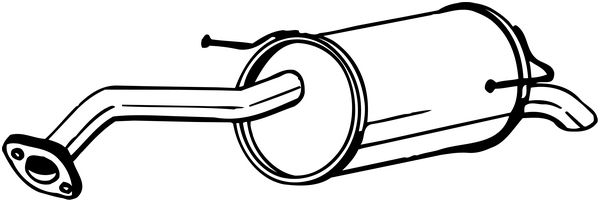 End Silencer - 145-117 BOSAL