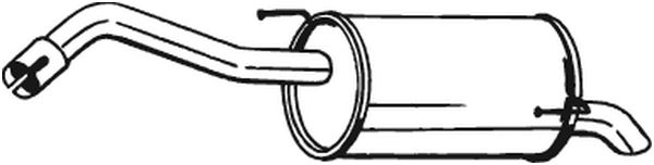 End Silencer - 145-127 BOSAL