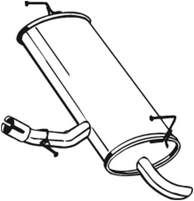 End Silencer - 145-285 BOSAL