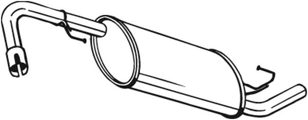 Middle Silencer - 145-231 BOSAL