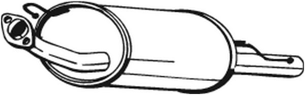 Silenziatore posteriore - 145-341 BOSAL