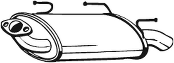 Silenziatore posteriore - 145-605 BOSAL