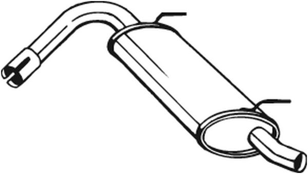 End Silencer - 148-135 BOSAL