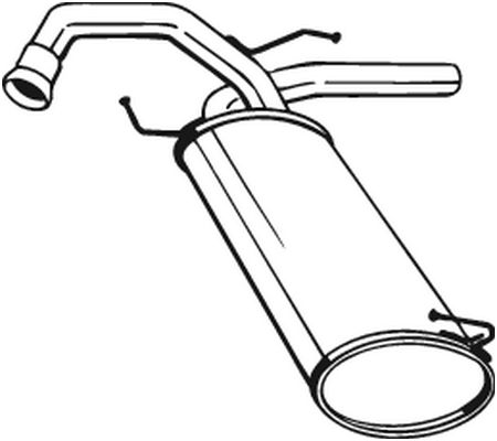Silenziatore posteriore - 148-171 BOSAL