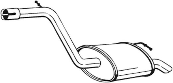 End Silencer - 154-181 BOSAL