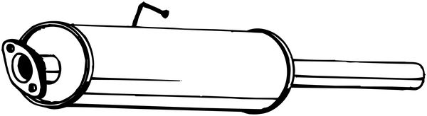 Middle Silencer - 154-133 BOSAL