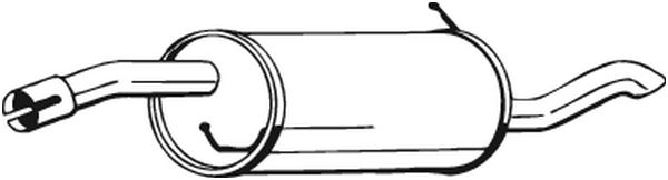 End Silencer - 154-201 BOSAL