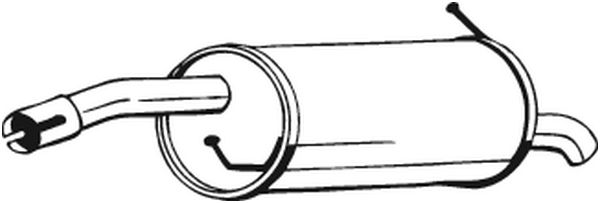 Endschalldämpfer - 154-409 BOSAL