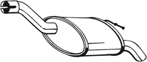Silenziatore posteriore - 154-293 BOSAL